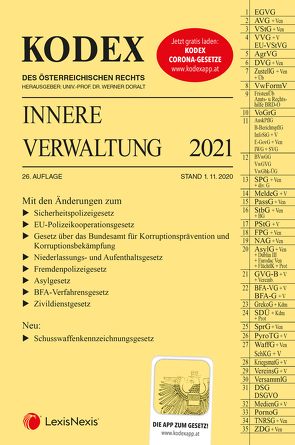 KODEX Innere Verwaltung 2021 von Doralt,  Werner, Grosinger,  Walter