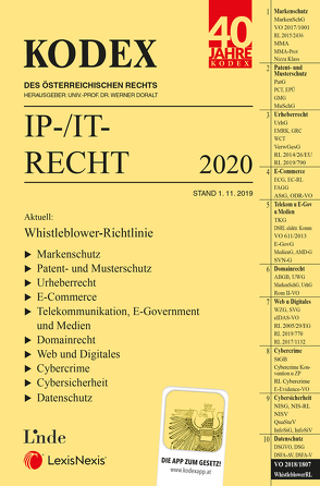 KODEX IP-/IT-Recht von Doralt,  Werner, Pachinger,  Michael M.