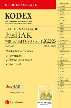 KODEX JusHAK 2022 – inkl. App von Doralt,  Werner