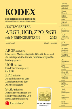 KODEX Justizgesetze 2023 – inkl. App von Doralt,  Werner