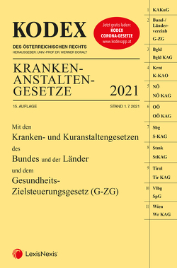 KODEX Krankenanstaltengesetze 2021/22 von Doralt,  Werner, Steiner,  Peter