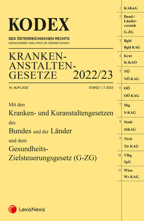KODEX Krankenanstaltengesetze 2022 von Doralt,  Werner, Steiner,  Peter