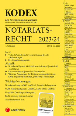 KODEX Notariatsrecht 2023 – inkl. App von Doralt,  Werner, Engelmann,  Volker
