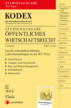 KODEX Öffentliches Wirtschaftsrecht 2022/23 – inkl. App von Doralt,  Werner