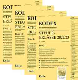 KODEX-Paket Steuer-Erlässe 2022 von Doralt,  Werner, Schilcher,  Michael, Titz-Frühmann,  Elisabeth