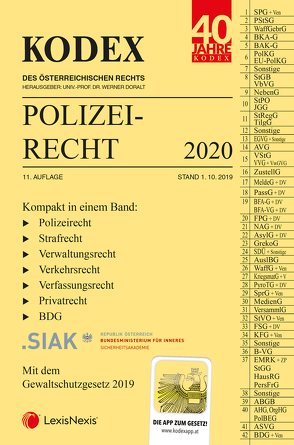 KODEX Polizeirecht 2020 von Beyrer,  Michael, Doralt,  Werner