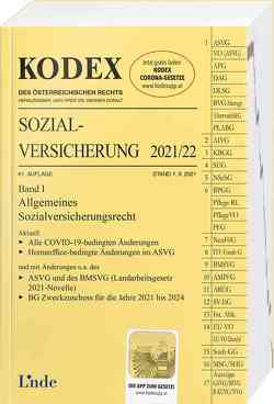 KODEX Sozialversicherung 2021/22, Band I von Brameshuber,  Elisabeth, Doralt,  Werner