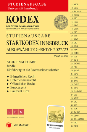 KODEX Startkodex Innsbruck 2022/23 – inkl. App von Doralt,  Werner
