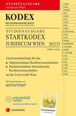 KODEX Startkodex Wien Juridicum 2022/23 – inkl. App von Doralt,  Werner
