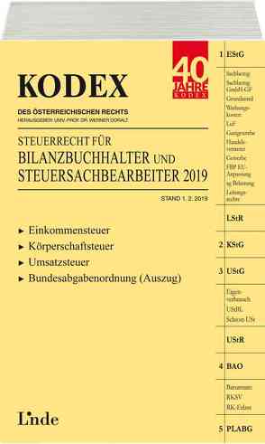 KODEX Steuerrecht für Bilanzbuchhalter und Steuersachbearbeiter 2019 von Doralt,  Werner, Hilber,  Klaus