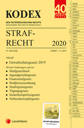 KODEX Strafrecht 2020 von Burianek,  Clemens, Doralt,  Werner