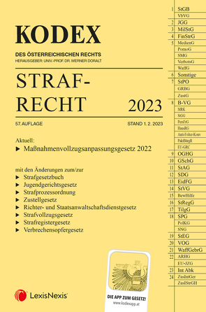 KODEX Strafrecht 2023 – inkl. App von Burianek,  Clemens, Doralt,  Werner