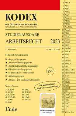 KODEX Studienausgabe Arbeitsrecht 2023 von Doralt,  Werner, Ercher-Lederer,  Gerda, Stech,  Edda