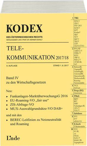KODEX Telekommunikation 2017/18 von Doralt,  Werner, Feiel,  Wolfgang