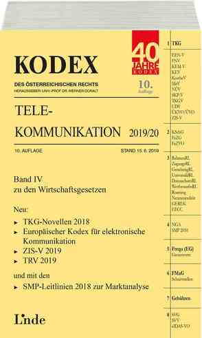 KODEX Telekommunikation 2019/20 von Doralt,  Werner, Feiel,  Wolfgang