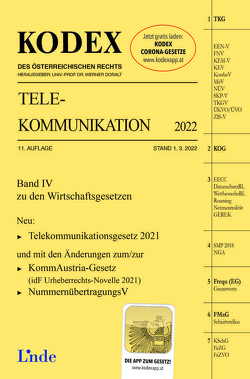 KODEX Telekommunikation 2022 von Doralt,  Werner, Feiel,  Wolfgang
