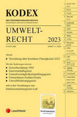 KODEX Umweltrecht 2023 – inkl. App von Doralt,  Werner, List,  Wolfgang