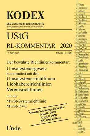 KODEX UStG-Richtlinien-Kommentar 2020 von Doralt,  Werner, Pernegger,  Robert