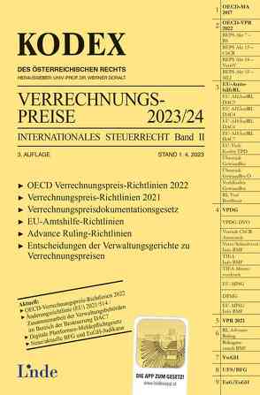 KODEX Verrechnungspreise 2023/24 von Doralt,  Werner, Macho,  Roland