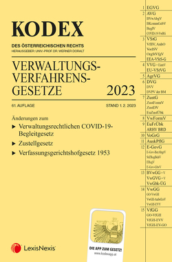 KODEX Verwaltungsverfahrensgesetze (AVG) 2023 – inkl. App von Doralt,  Werner, Lanner,  Christoph