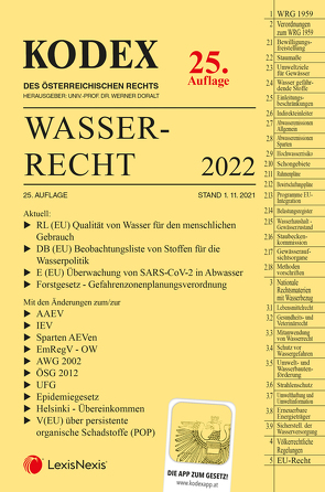 KODEX Wasserrecht 2022 – inkl. App von Doralt,  Werner, Hefler,  Friedrich