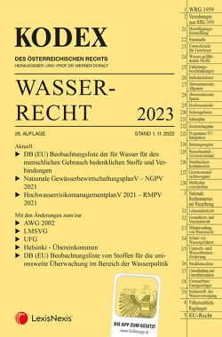 KODEX Wasserrecht 2023 – inkl. App von Doralt,  Werner, Hefler,  Friedrich