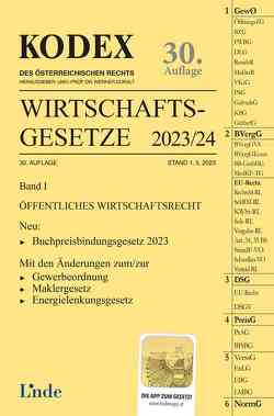 KODEX Wirtschaftsgesetze Band I 2023/24 von Doralt,  Werner, Konetzky,  Georg