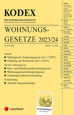 KODEX Wohnungsgesetze 2023/24 – inkl. App von Doralt,  Werner, Mohr,  Franz