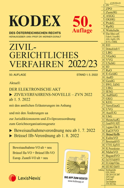 KODEX Zivilgerichtliches Verfahren 2022/23 – inkl. App von Doralt,  Werner, Stumvoll,  Heinrich