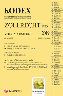 KODEX Zollrecht 2019 von Doralt,  Werner, Gabriel-Lang,  Brigitte, Leitgeb,  Brigitte