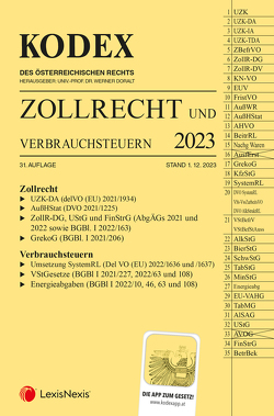 KODEX Zollrecht 2023 – inkl. App von Doralt,  Werner, Gabriel-Lang,  Brigitte, Leitgeb,  Brigitte