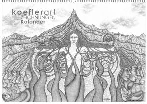Koeflerart Zeichnungen Kalender (Wandkalender 2018 DIN A2 quer) von koeflerart