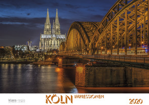 Köln 2020 Bildkalender A2 quer, spiralgebunden von Klaes,  Holger
