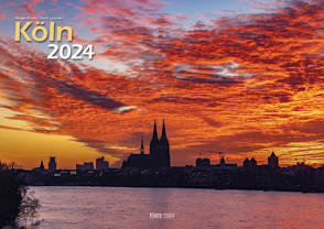 Köln 2024 Bildkalender A3 quer, spiralgebunden von Klaes,  Holger
