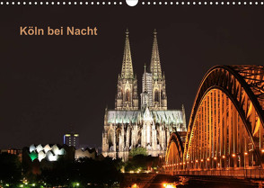 Köln bei Nacht (Wandkalender 2023 DIN A3 quer) von Ange