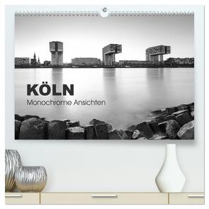 Köln – monochrome Ansichten (hochwertiger Premium Wandkalender 2024 DIN A2 quer), Kunstdruck in Hochglanz von rclassen,  rclassen