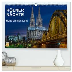 Kölner Nächte. Rund um den Dom. (hochwertiger Premium Wandkalender 2024 DIN A2 quer), Kunstdruck in Hochglanz von Seethaler,  Thomas