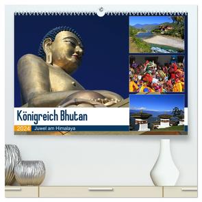 Königreich Bhutan – Juwel am Himalaya (hochwertiger Premium Wandkalender 2024 DIN A2 quer), Kunstdruck in Hochglanz von Herzog,  Michael