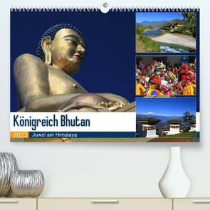 Königreich Bhutan – Juwel am Himalaya (Premium, hochwertiger DIN A2 Wandkalender 2023, Kunstdruck in Hochglanz) von Herzog,  Michael
