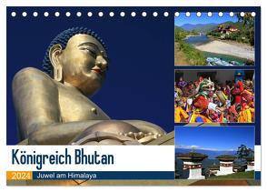 Königreich Bhutan – Juwel am Himalaya (Tischkalender 2024 DIN A5 quer), CALVENDO Monatskalender von Herzog,  Michael