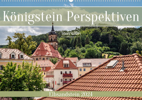 Königstein Perspektiven – Elbsandstein (Wandkalender 2024 DIN A2 quer), CALVENDO Monatskalender von Walther,  Kevin