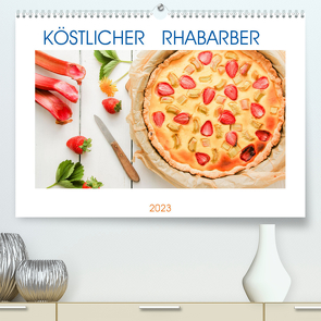 Köstlicher Rhabarber (Premium, hochwertiger DIN A2 Wandkalender 2023, Kunstdruck in Hochglanz) von EFLStudioArt