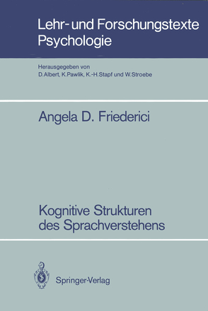 Kognitive Strukturen des Sprachverstehens von Friederici,  Angela D