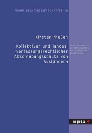 Kollektiver und landesverfassungsrechtlicher Abschiebungsschutz von Ausländern von Niessen,  Kirsten