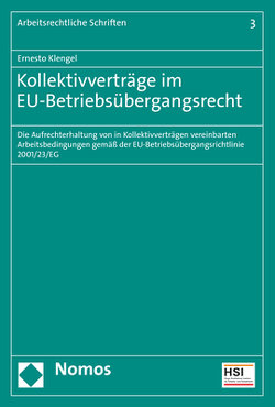 Kollektivverträge im EU-Betriebsübergangsrecht von Klengel,  Ernesto