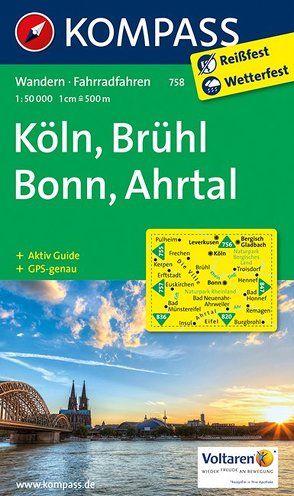 KOMPASS Wanderkarte Köln – Brühl – Bonn – Ahrtal von KOMPASS-Karten GmbH