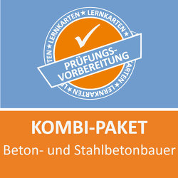 Kombi-Paket Beton- und Stahlbetonbauer Lernkarten von Christiansen,  Jennifer, Rung-Kraus,  M.