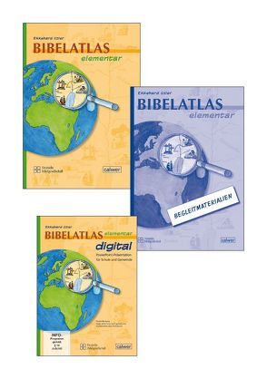 Kombi-Paket: Bibelatlas elementar, Begleitmaterialien, CD-ROM Bibelatlas elementar digital von Stier,  Ekkehard