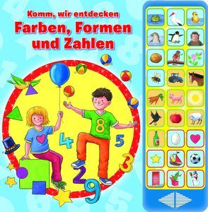 Komm, wir entdecken Farben, Formen und Zahlen – Hardcover-Buch – spielerisch lernen ab 3 Jahren