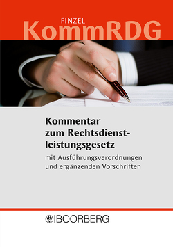 Kommentar zum Rechtsdienstleistungsgesetz – KommRDG von Finzel,  Dieter